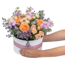 Květinový box s růžemi